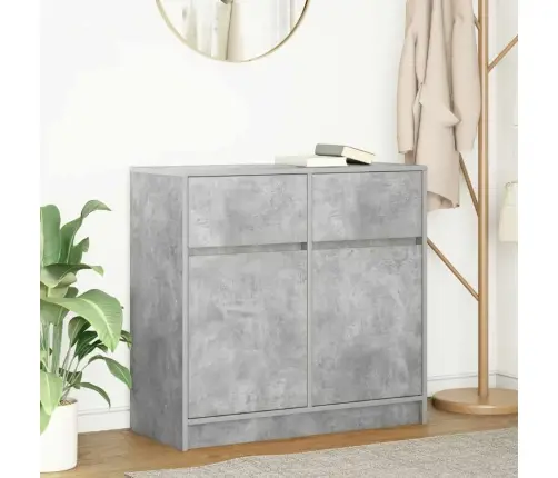 Kumode Ar Atvilktni, 80X34X76 Cm, Inženierijas Koks Vidaxl