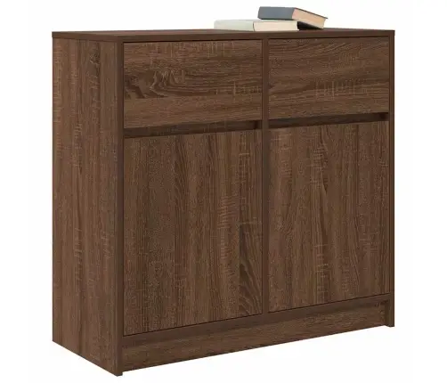 Puhvetkapp Sahtliga, Pruun Tamm, 80X34X76 cm Tehispuit