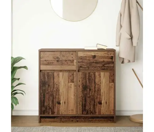 Kumode Ar Atvilktni, 80X34X76 Cm, Inženierijas Koks Vidaxl