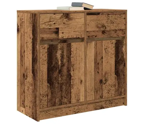 Kumode Ar Atvilktni, 80X34X76 Cm, Inženierijas Koks Vidaxl