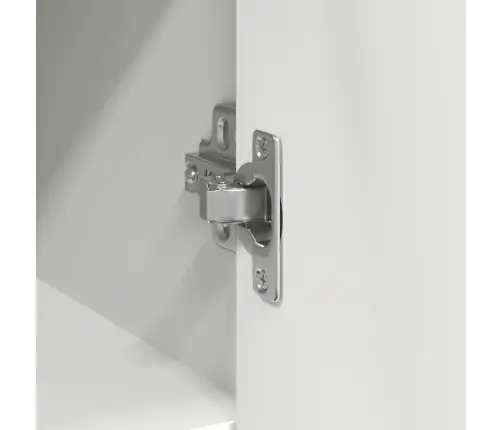 Kumode Ar Atvilktni, Balta, 101X35X76 Cm, Inženierijas Koks Vidaxl