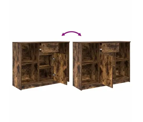 Kumode Ar Atvilktni, 101X35X76 Cm, Inženierijas Koks Vidaxl