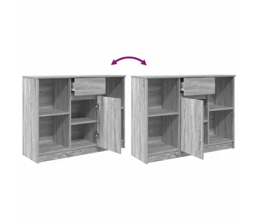 Kumode Ar Atvilktni, 101X35X76 Cm, Inženierijas Koks Vidaxl