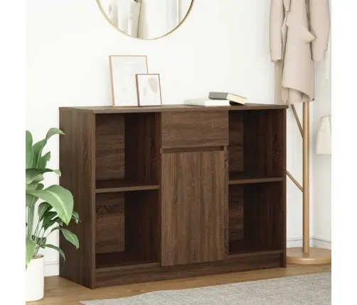 Kumode Ar Atvilktni, 101X35X76 Cm, Inženierijas Koks Vidaxl