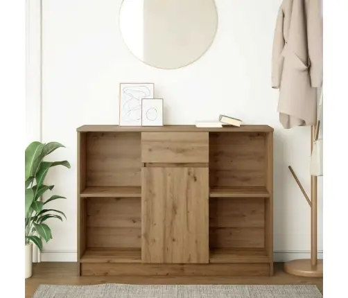 Kumode Ar Atvilktni, 101X35X76 Cm, Inženierijas Koks Vidaxl