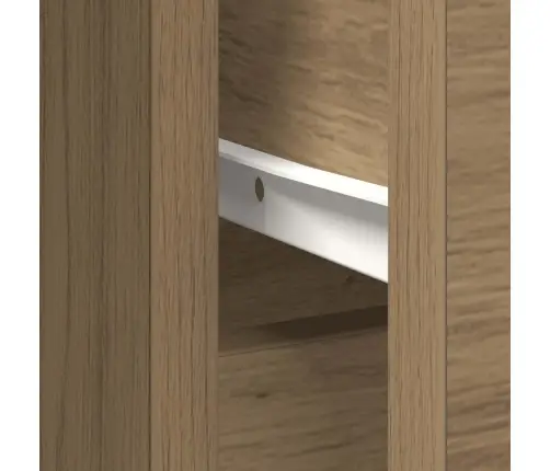 Kumode Ar Atvilktni, 101X35X76 Cm, Inženierijas Koks Vidaxl