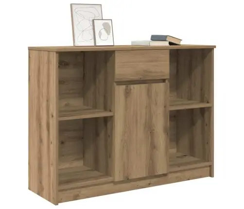 Kumode Ar Atvilktni, 101X35X76 Cm, Inženierijas Koks Vidaxl