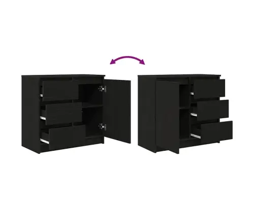 Puhvetkapp Sahtliga, Must Tamm, 71X35X65 cm Tehispuit