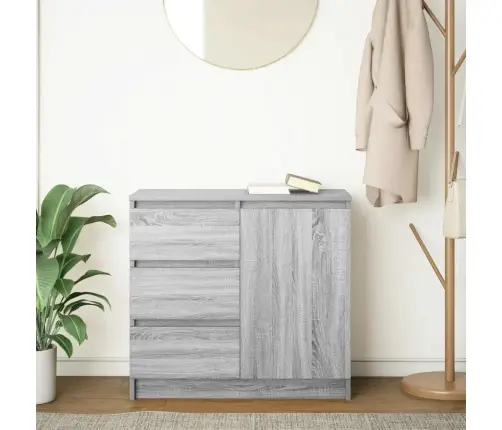 Kumode Ar Atvilktni, 71X35X65 Cm, Inženierijas Koks Vidaxl