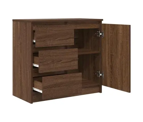 Puhvetkapp Sahtliga, Pruun Tamm, 71X35X65 cm Tehispuit