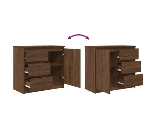 Puhvetkapp Sahtliga, Pruun Tamm, 71X35X65 cm Tehispuit