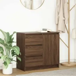 Kumode Ar Atvilktni, 71X35X65 Cm, Inženierijas Koks Vidaxl