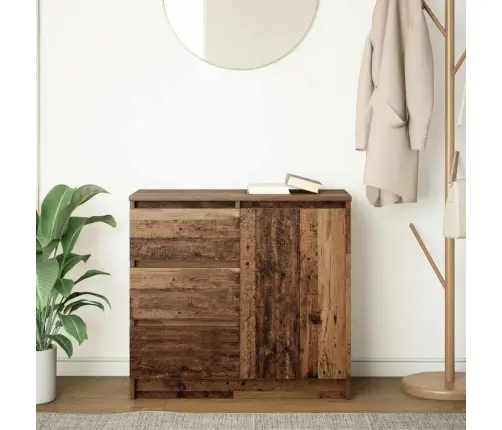 Kumode Ar Atvilktni, 71X35X65 Cm, Inženierijas Koks Vidaxl