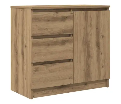 Kumode Ar Atvilktni, 71X35X65 Cm, Inženierijas Koks Vidaxl