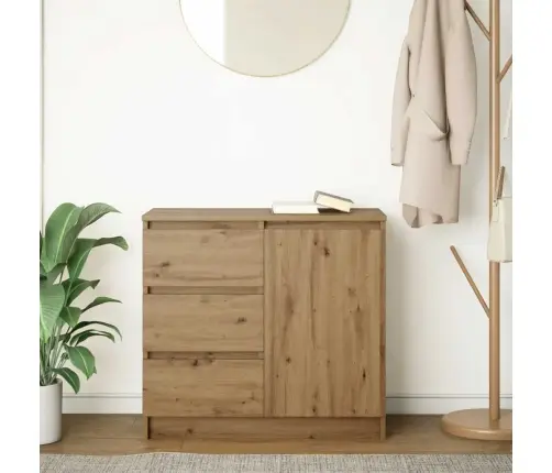 Kumode Ar Atvilktni, 71X35X65 Cm, Inženierijas Koks Vidaxl