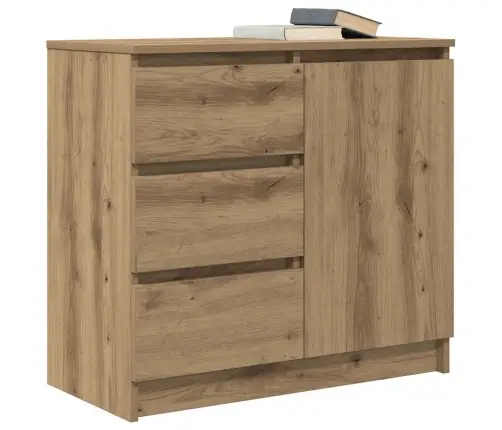 Kumode Ar Atvilktni, 71X35X65 Cm, Inženierijas Koks Vidaxl