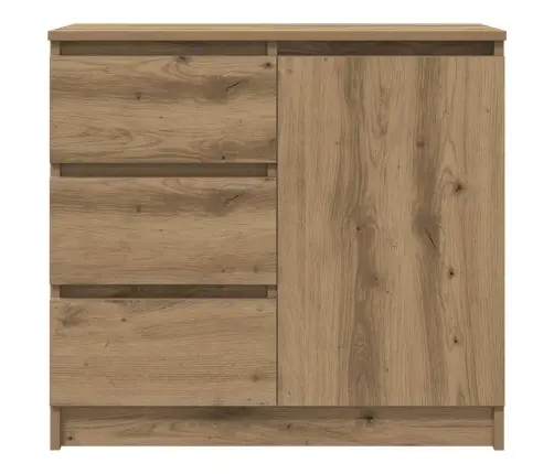 Kumode Ar Atvilktni, 71X35X65 Cm, Inženierijas Koks Vidaxl