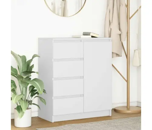 Kumode Ar Atvilktnēm, Balta, 71X35X84 Cm, Inženierijas Koks Vidaxl