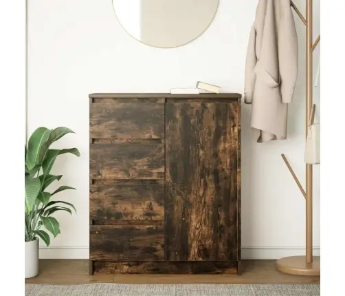 Kumode Ar Atvilktni, 71X35X84 Cm, Inženierijas Koks Vidaxl