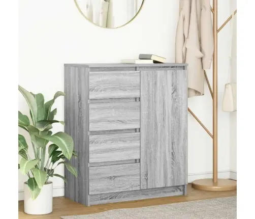 Šoninė Spintelė Su Stalčiais, Pilka Ąžuolo, 71X35X84 Cm Mediena Šoninė Spintelė Su Stalčiais, Pilka Ąžuolo, 71X35X84 Cm Mediena