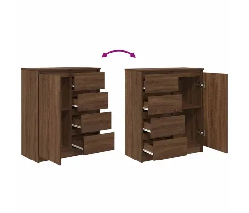 Šoninė Spintelė Su Stalčiais, 71X35X84 cm Mediena