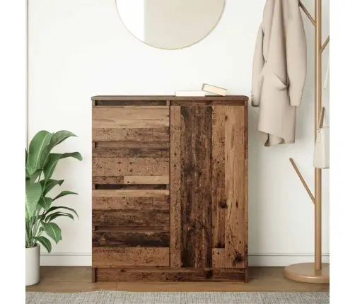 Kumode Ar Atvilktni, 71X35X84 Cm, Inženierijas Koks Vidaxl