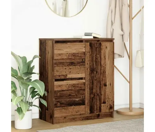 Kumode Ar Atvilktni, 71X35X84 Cm, Inženierijas Koks Vidaxl