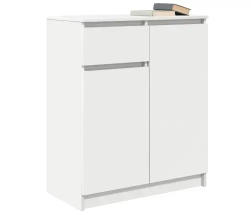 Šoninė Spintelė Su Stalčiumi, Balta, 71X35X84 cm Mediena