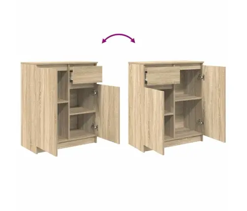 Puhvetkapp Sahtliga, Sonoma Tamm, 71X35X84 cm Tehispuit