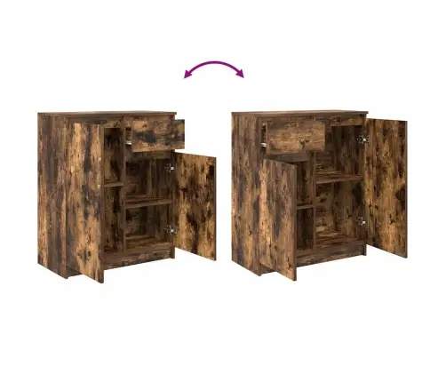 Kumode Ar Atvilktni, 71X35X84 Cm, Inženierijas Koks Vidaxl