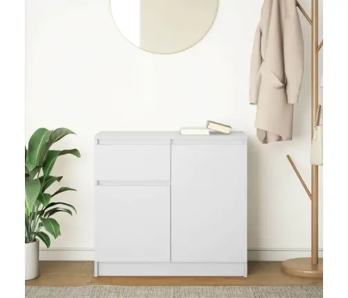 Kumode Ar Atvilktni, Balta, 71X35X65 Cm, Inženierijas Koks Vidaxl Kumode Ar Atvilktni, Balta, 71X35X65 Cm, Inženierijas Koks Vidaxl
