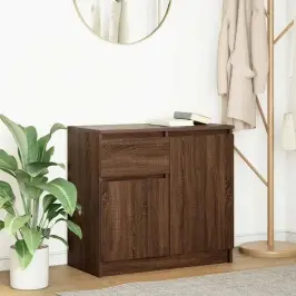 Kumode Ar Atvilktni, 71X35X65 Cm, Inženierijas Koks Vidaxl