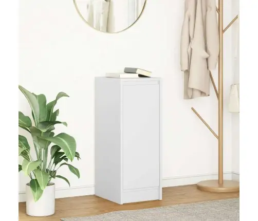 Šoninė Spintelė, Baltos Spalvos, 29,5X34X76cm Apdirbta Mediena