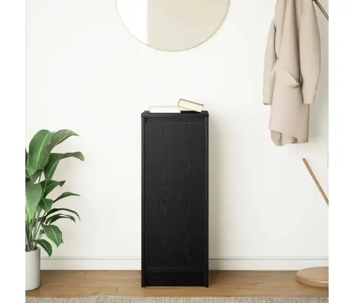 Kumode, Melns Ozols, 29,5X34X76 Cm, Inženierijas Koks Vidaxl