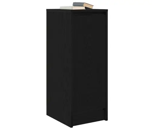 Kumode, Melns Ozols, 29,5X34X76 Cm, Inženierijas Koks Vidaxl