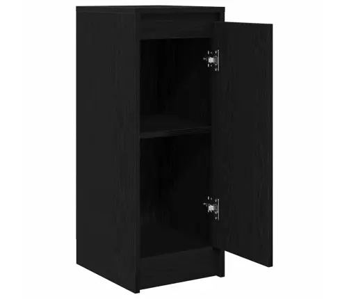 Kumode, Melns Ozols, 29,5X34X76 Cm, Inženierijas Koks Vidaxl