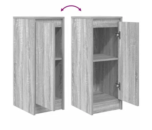 Kumode, Pelēka Ozolkoka, 29,5X34X76 Cm, Inženierijas Koks Vidaxl Kumode, Pelēka Ozolkoka, 29,5X34X76 Cm, Inženierijas Koks Vidaxl