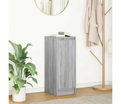 Kumode, Pelēka Ozolkoka, 29,5X34X76 Cm, Inženierijas Koks Vidaxl Kumode, Pelēka Ozolkoka, 29,5X34X76 Cm, Inženierijas Koks Vidaxl