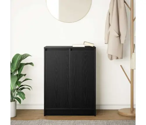 Puhvetkapp, Must Tamm, 57X34X76 cm Tehispuit