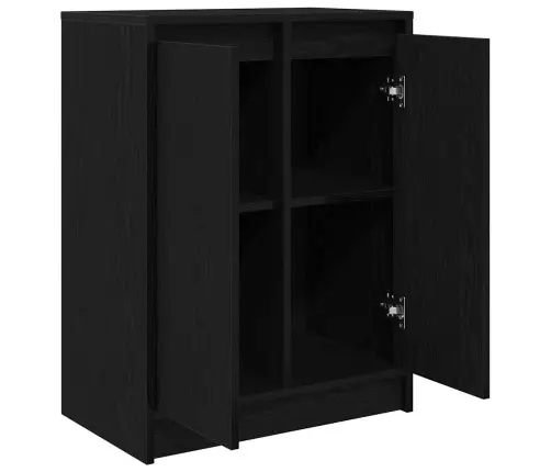 Puhvetkapp, Must Tamm, 57X34X76 cm Tehispuit