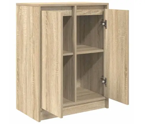 Kumode, Ozolkoka Krāsa, 57X34X76 Cm, Inženierijas Koks Vidaxl