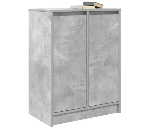 Plaukts, Betona Pelēks, 57X34X76 Cm, Inženierijas Koks Vidaxl