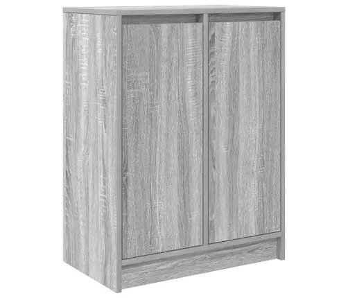 Kumode, Pelēka Ozolkoka, 57X34X76 Cm, Inženierijas Koks Vidaxl