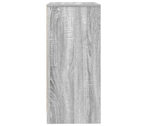 Kumode, Pelēka Ozolkoka, 57X34X76 Cm, Inženierijas Koks Vidaxl