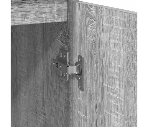 Kumode, Pelēka Ozolkoka, 57X34X76 Cm, Inženierijas Koks Vidaxl