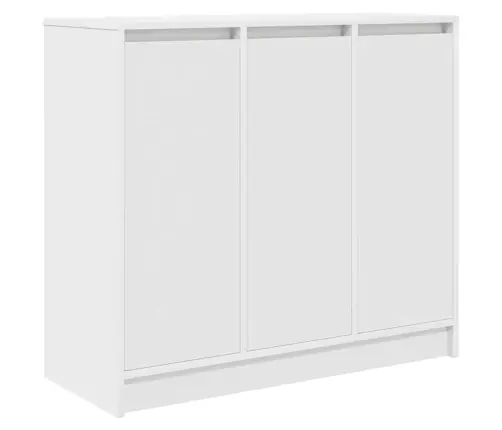 Kumode, Balta, 85X34X76 Cm, Inženierijas Koks Vidaxl