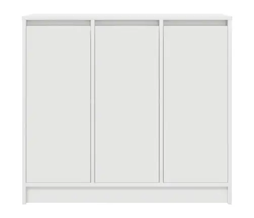 Kumode, Balta, 85X34X76 Cm, Inženierijas Koks Vidaxl