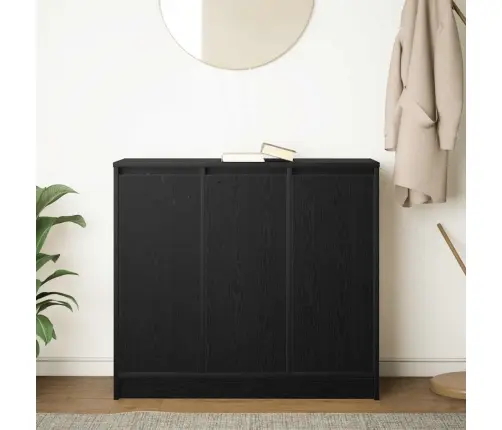Puhvetkapp, Must Tamm, 85X34X76 cm Tehispuit