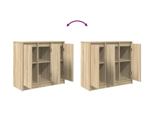 Puhvetkapp, Sonoma Tamm, 85X34X76 cm Tehispuit