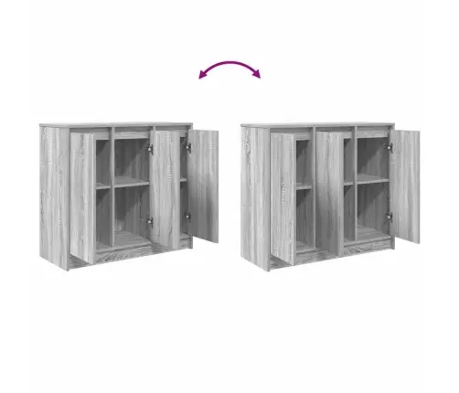 Puhvetkapp, Hall Sonoma Tamm, 85X34X76 cm Tehispuit